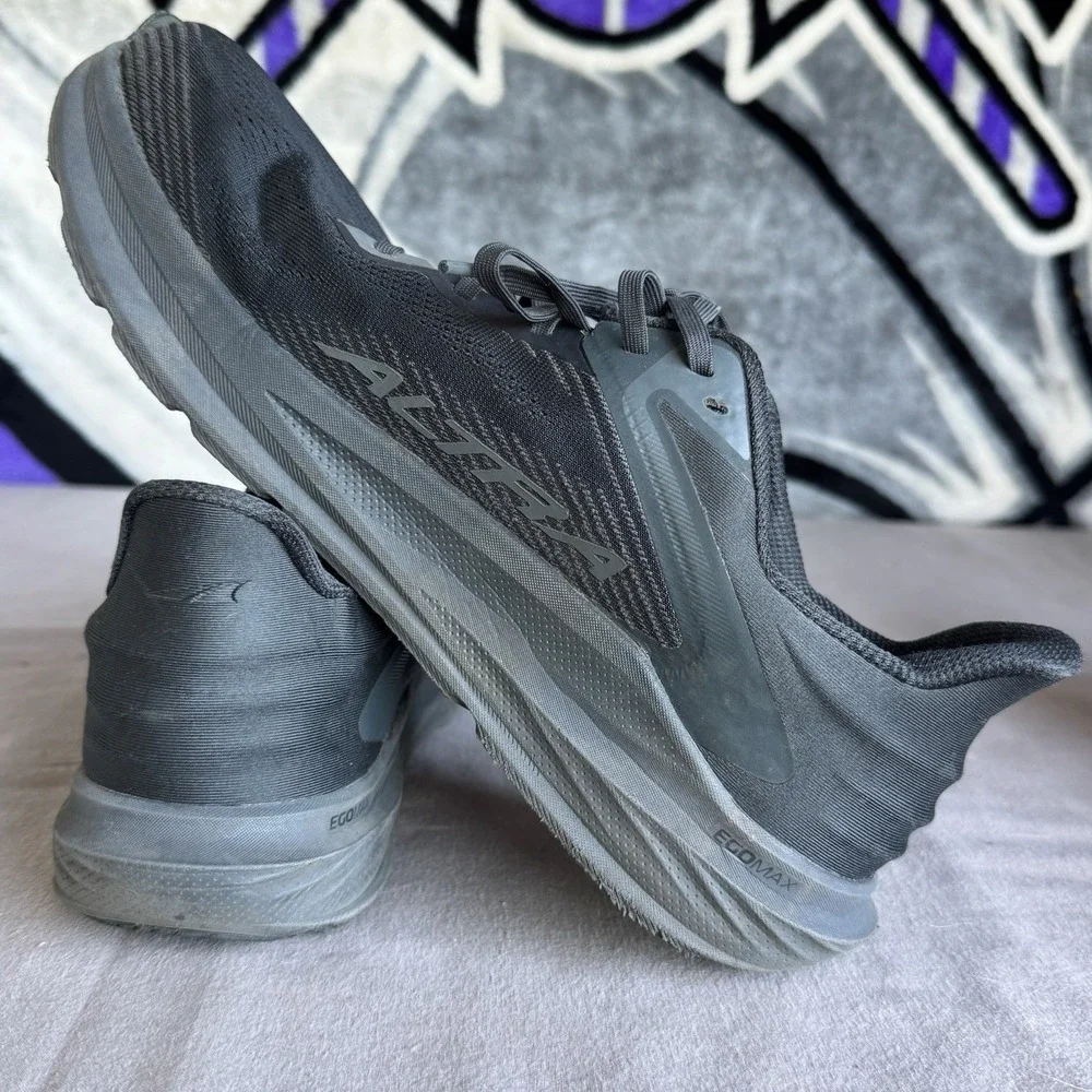 Size 11 - Altra Torin‎ 8 Running Shoes Black Gray Zero Drop Men's AL0A85QE000